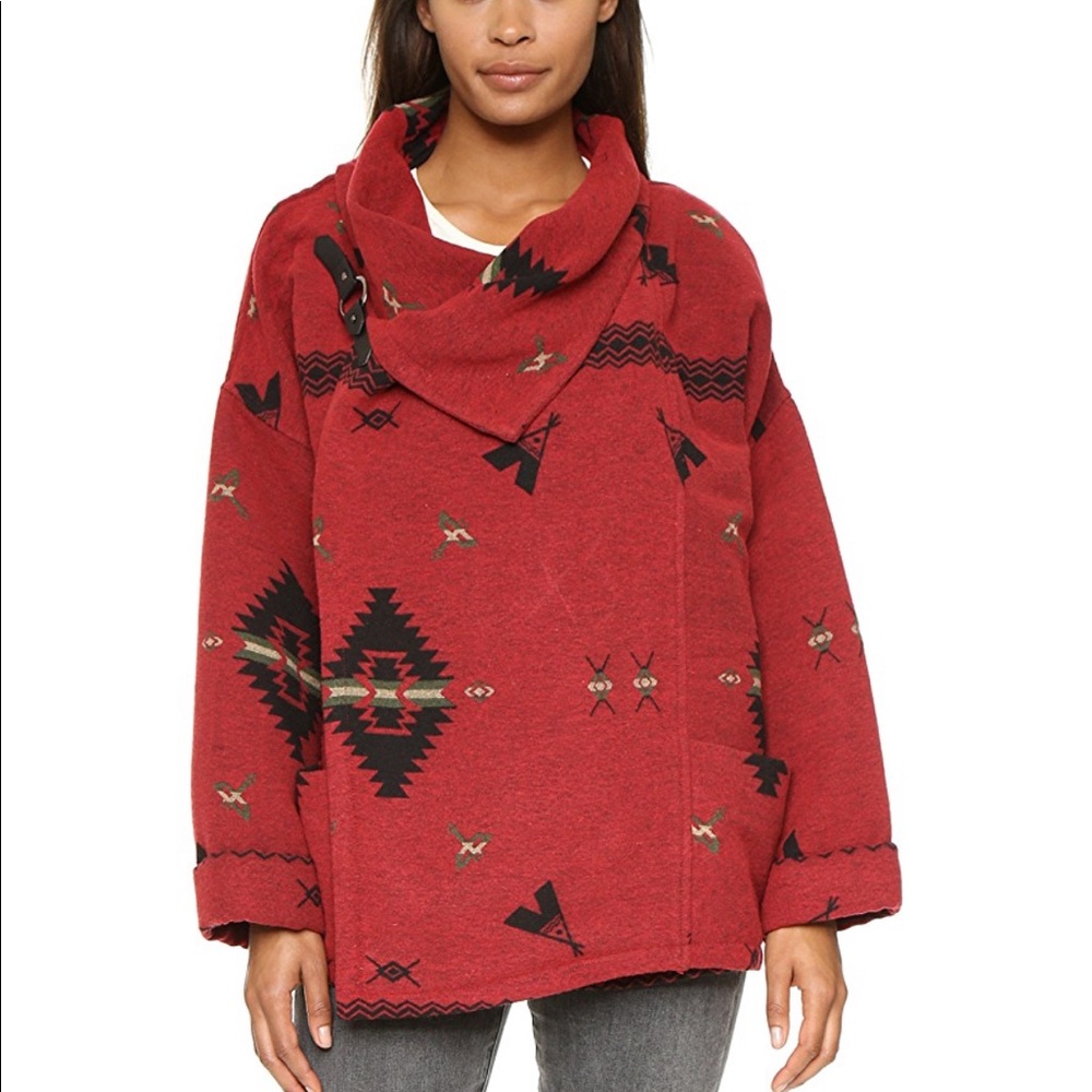 CAPULET JACQUARD NAVAJO WRAP JACKET XS
